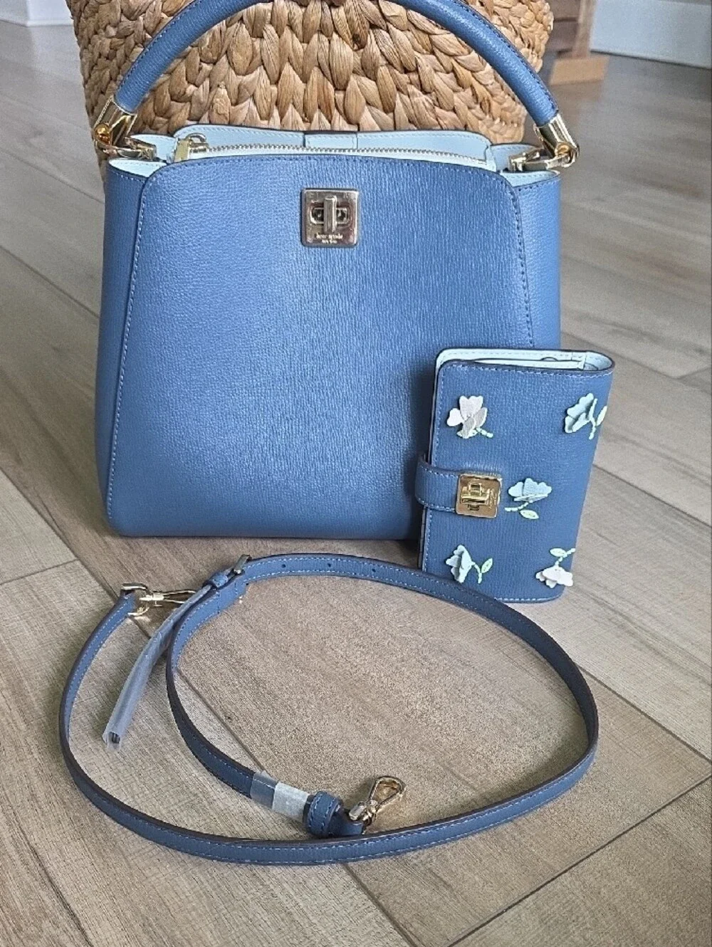 Like New! Kate Spade Top-Handle Leather Satchel - Blue